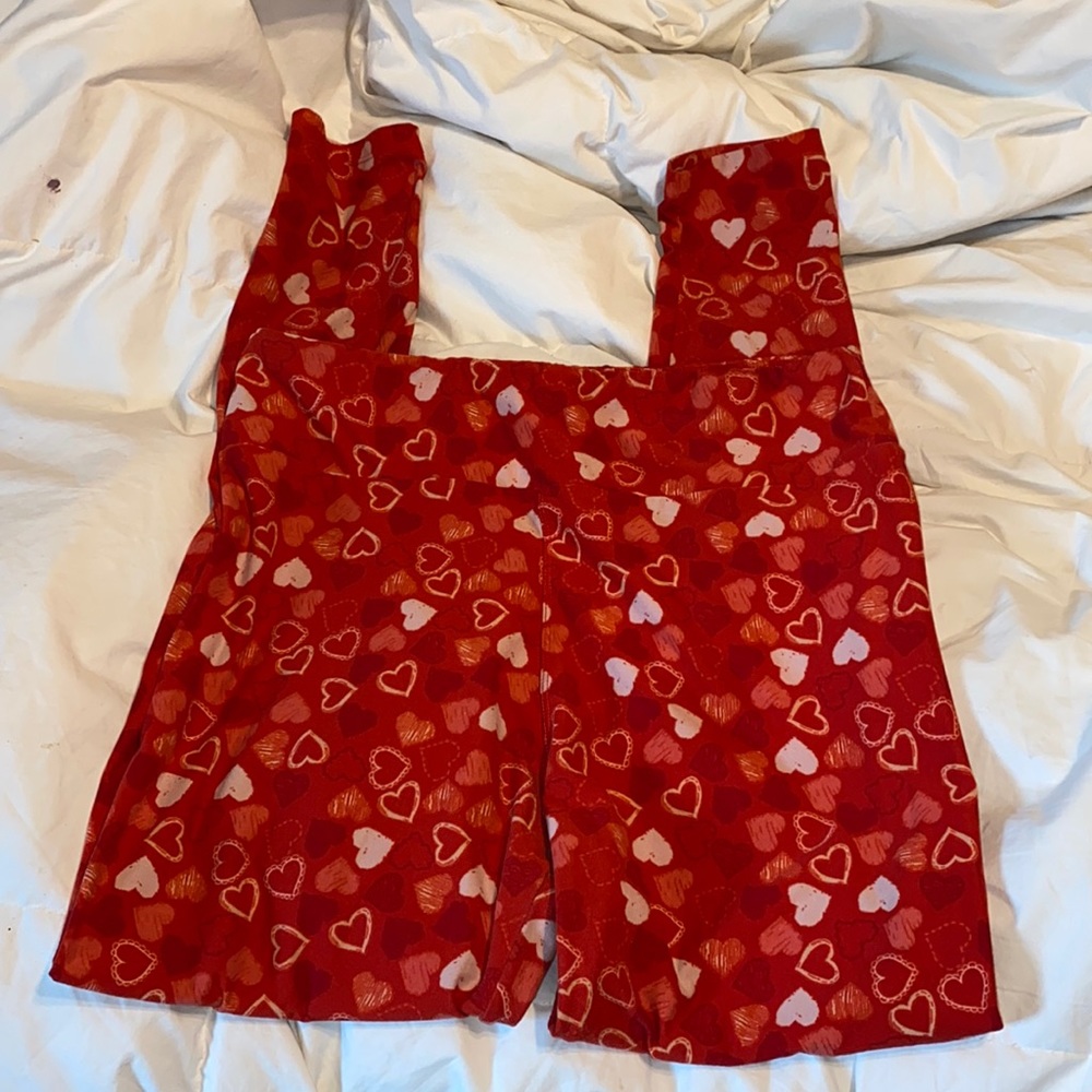 Lularoe tall and Curvy heart leggings